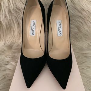 Suede Black Jimmy Choo Anouk Size 41
